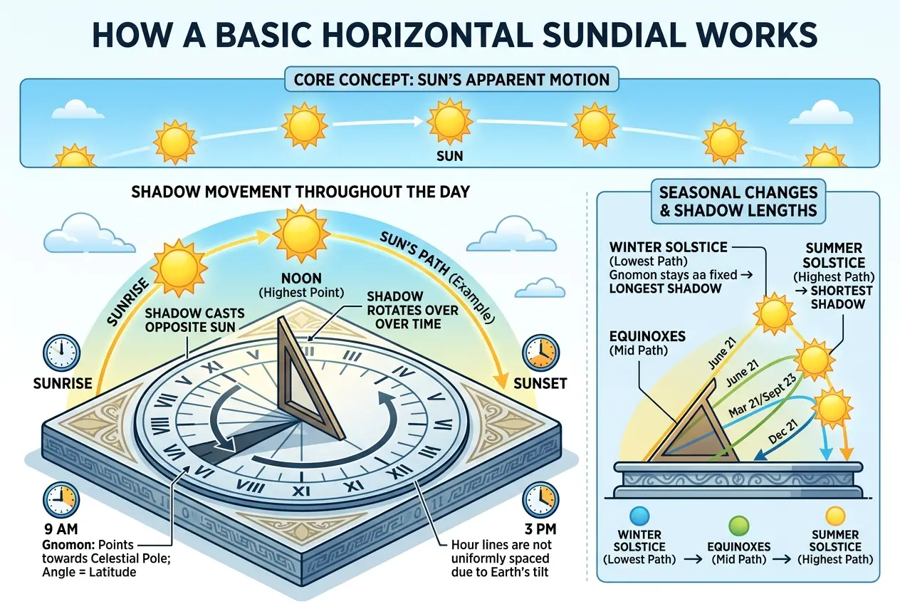 Visual explanation of Could Ancient Sundials Predict Solar Flares?