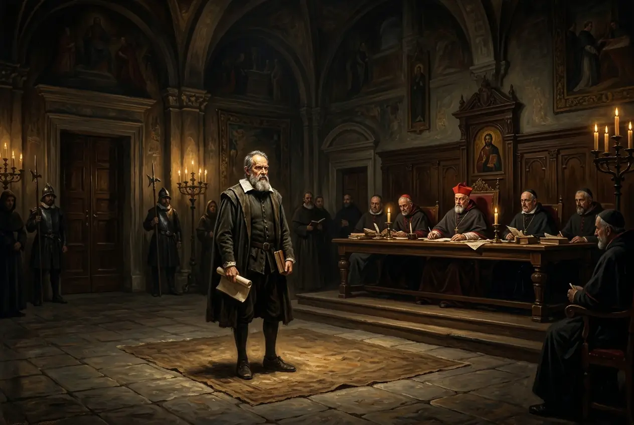 Visual explanation of Galileo: Unveiling Cosmos, Defying Dogma