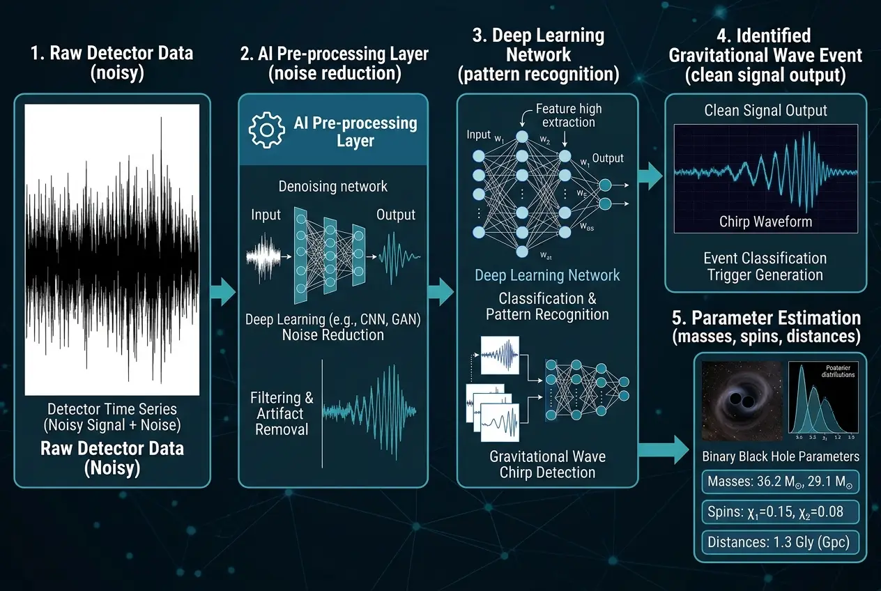 Visual explanation of Can AI Decipher Gravitational Waves' Secret Language?