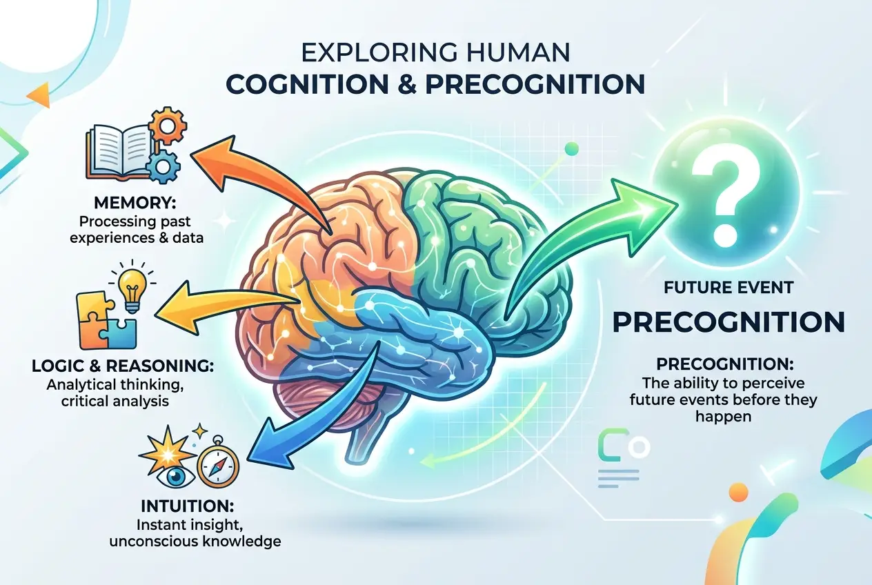 Visual explanation of Can Brains 'See' the Future? Unpacking Precognition