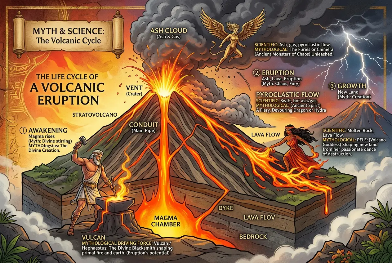 Visual explanation of Ancient Myths: Hidden Warnings of Earth's Fury?