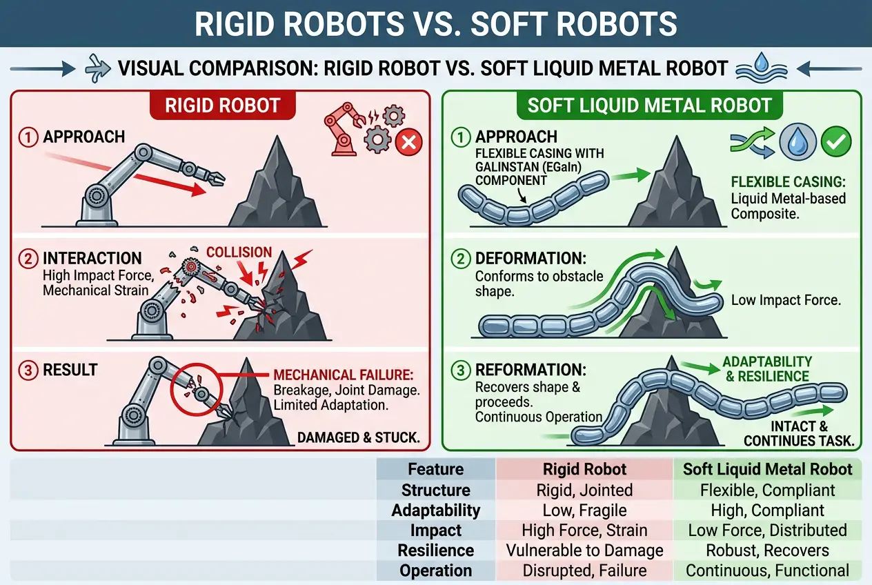 Visual explanation of Liquid Metals: Can They Give Robots Immortality?