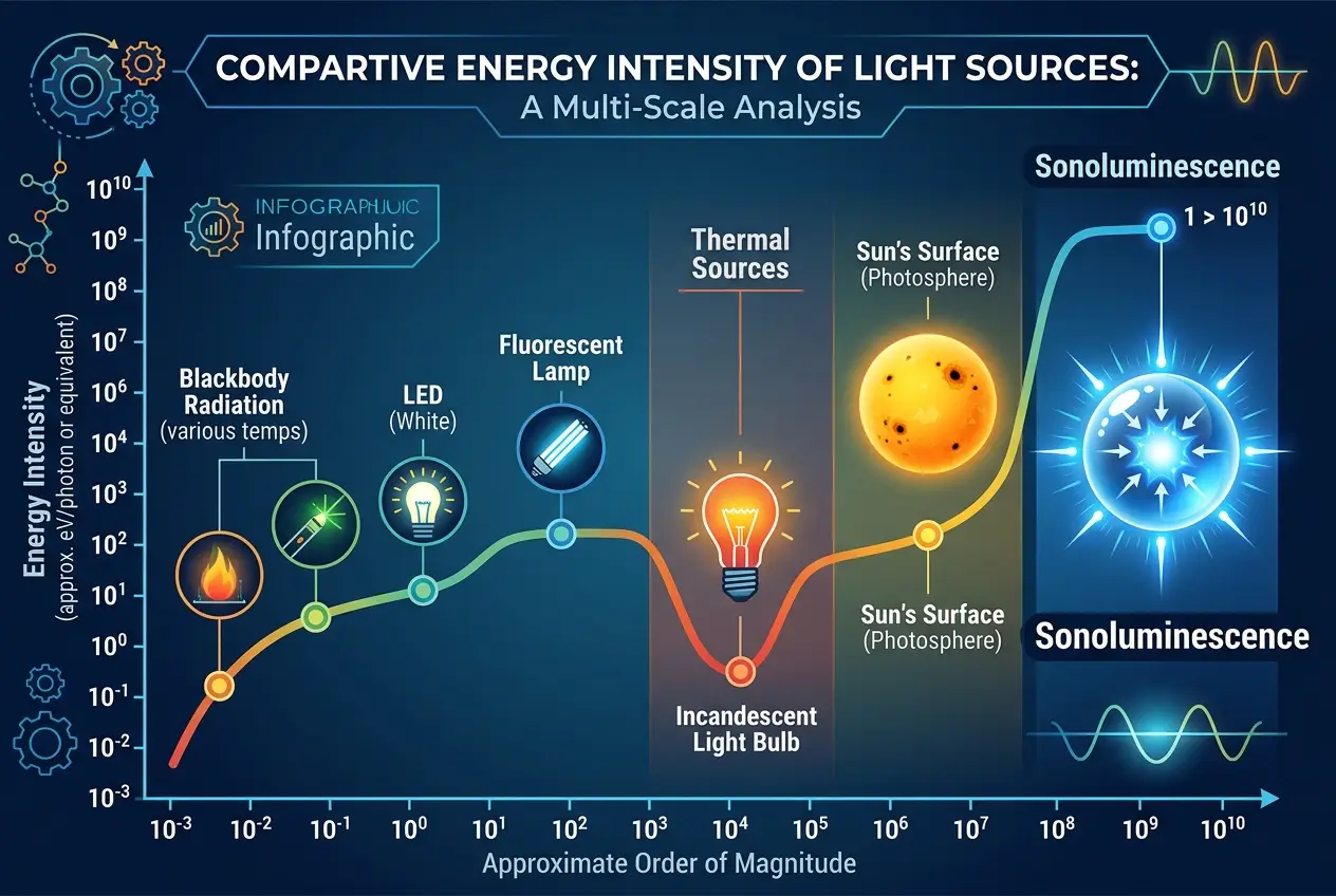 Visual explanation of Can Sound Create Light? Unpacking Sonoluminescence