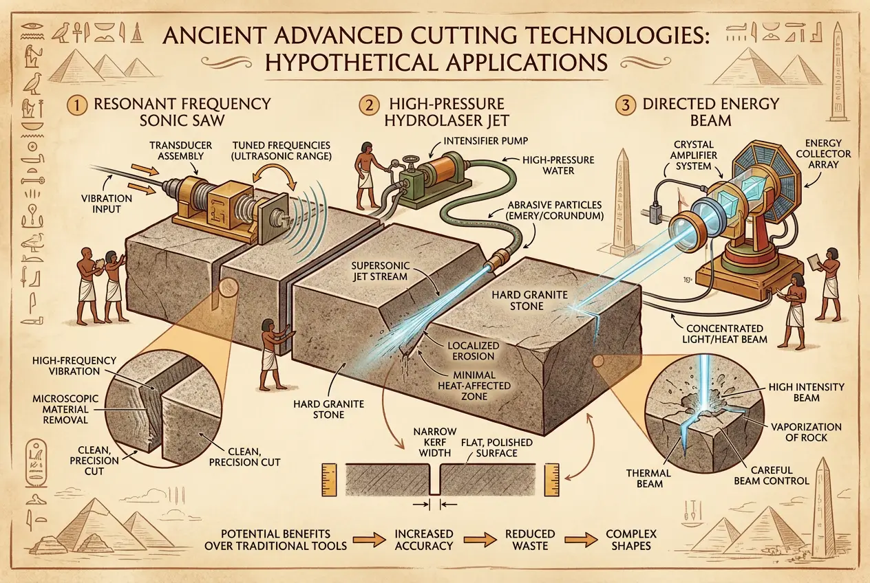 Visual explanation of Ancient Stonework: Did Lost Tools Cut Stone Like Lasers?