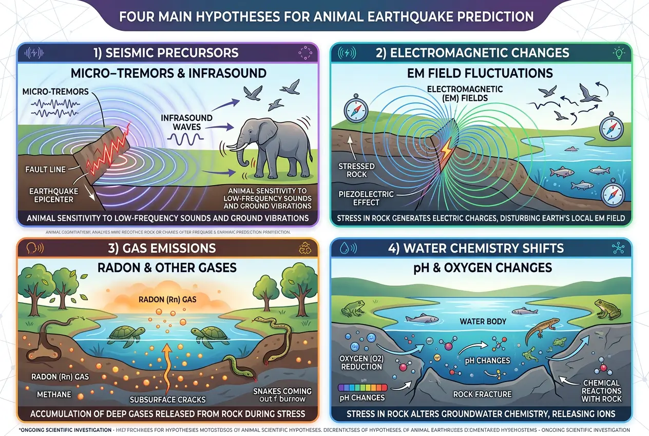 Visual explanation of Can Animals Sense Quakes? Decoding Earth's Alarms