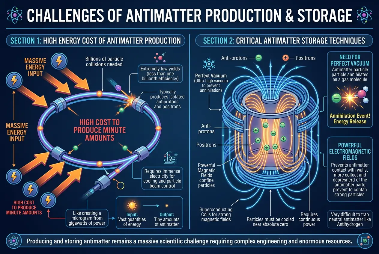 Visual explanation of Could Antimatter Power Our Future?