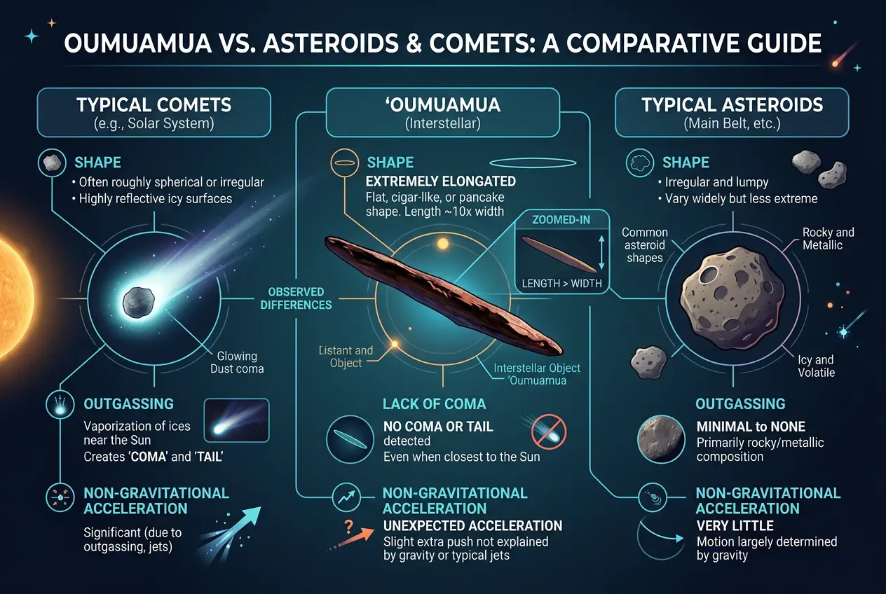 Visual explanation of Is 'Oumuamua Alien Tech? Deciphering Interstellar Visitors