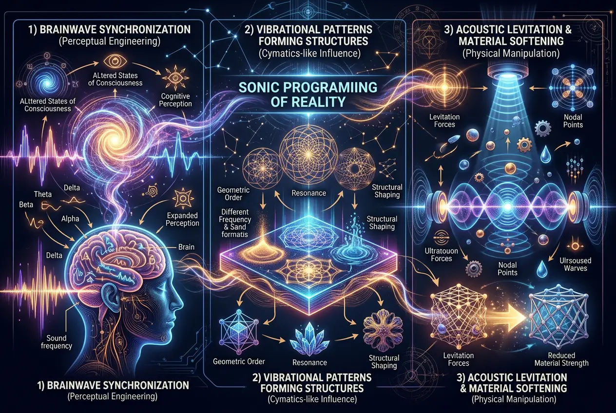 Visual explanation of Did Ancients Program Reality Using Sound?