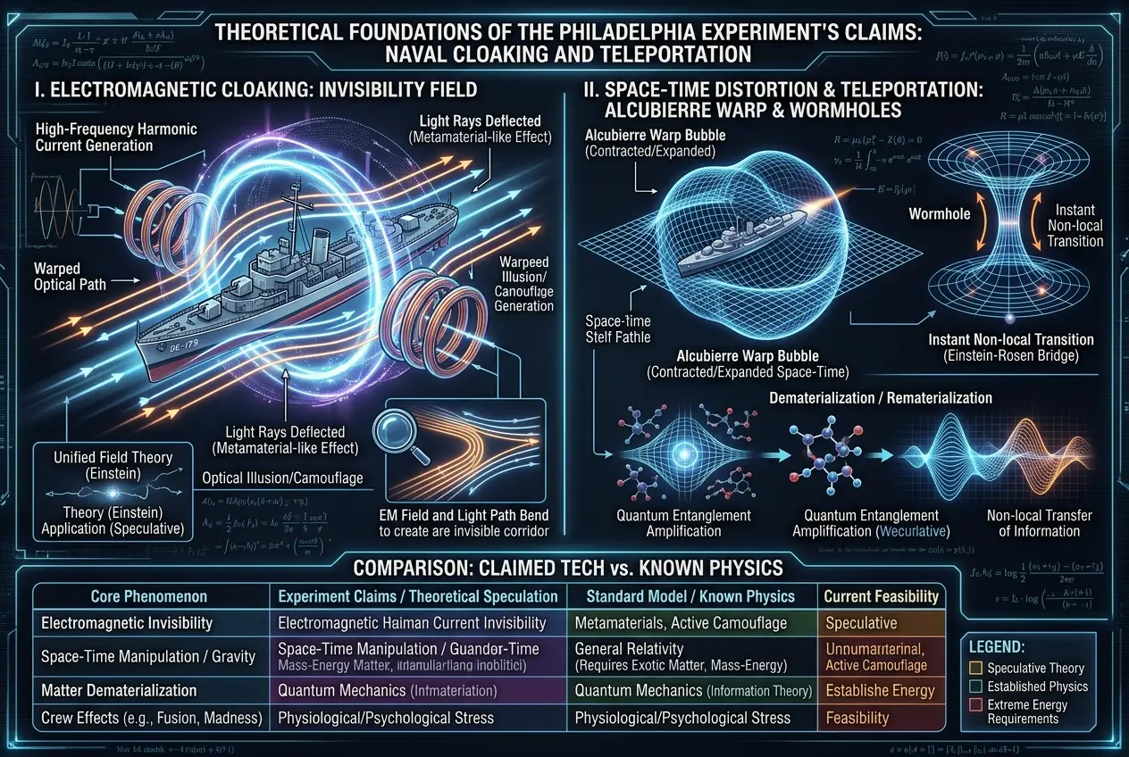 Visual explanation of Philadelphia Experiment: Did It Bend Space-Time?
