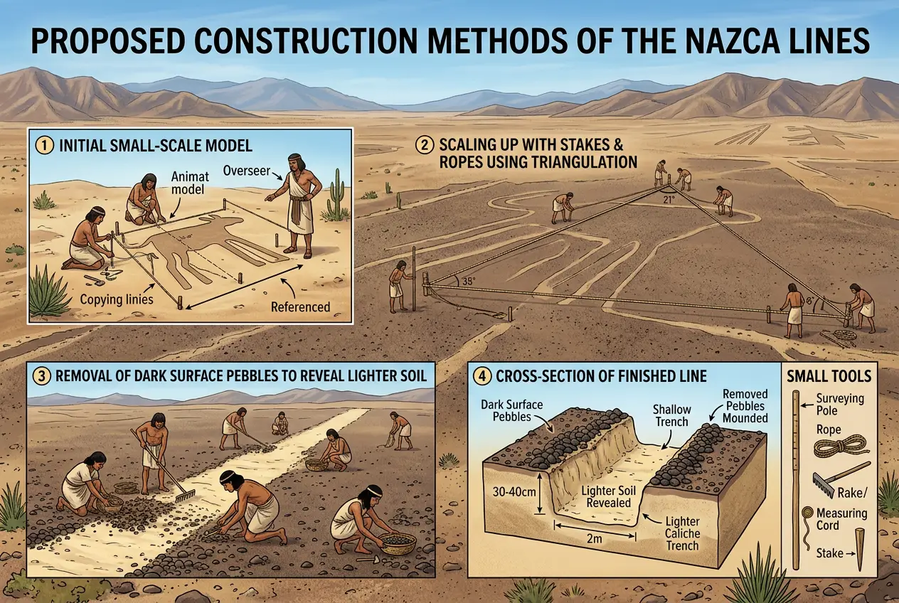 Visual explanation of Nazca Lines: Messages or Ancient Energy Grid?