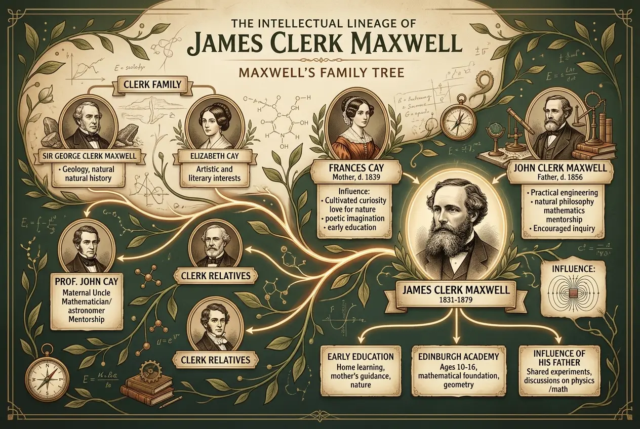 Visual explanation of James Clerk Maxwell: The Mind Who Unified Forces