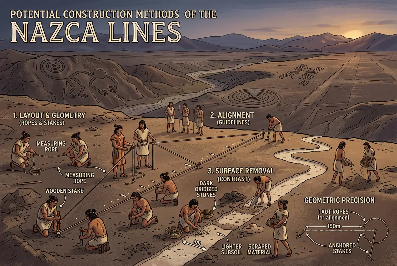 Visual explanation of Did Nazca Lines Serve as a Cosmic Calibration Grid?
