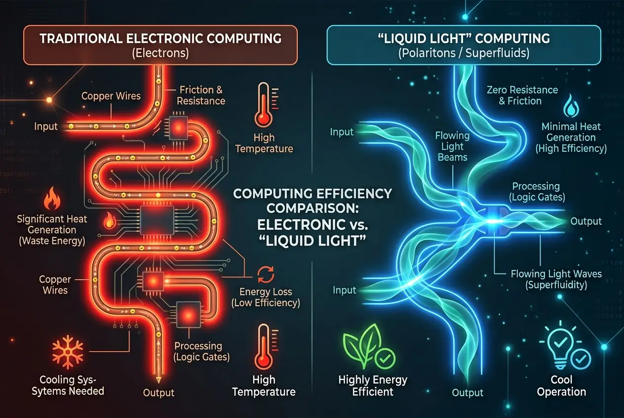 Visual explanation of Can Liquid Light Power Our Next Computers?