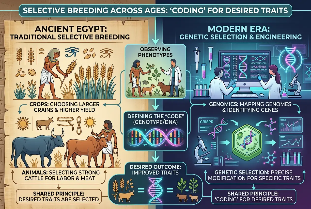 Visual explanation of Did Ancient Egypt Code Life? Unveiling Bio-Tech's Secret Dawn