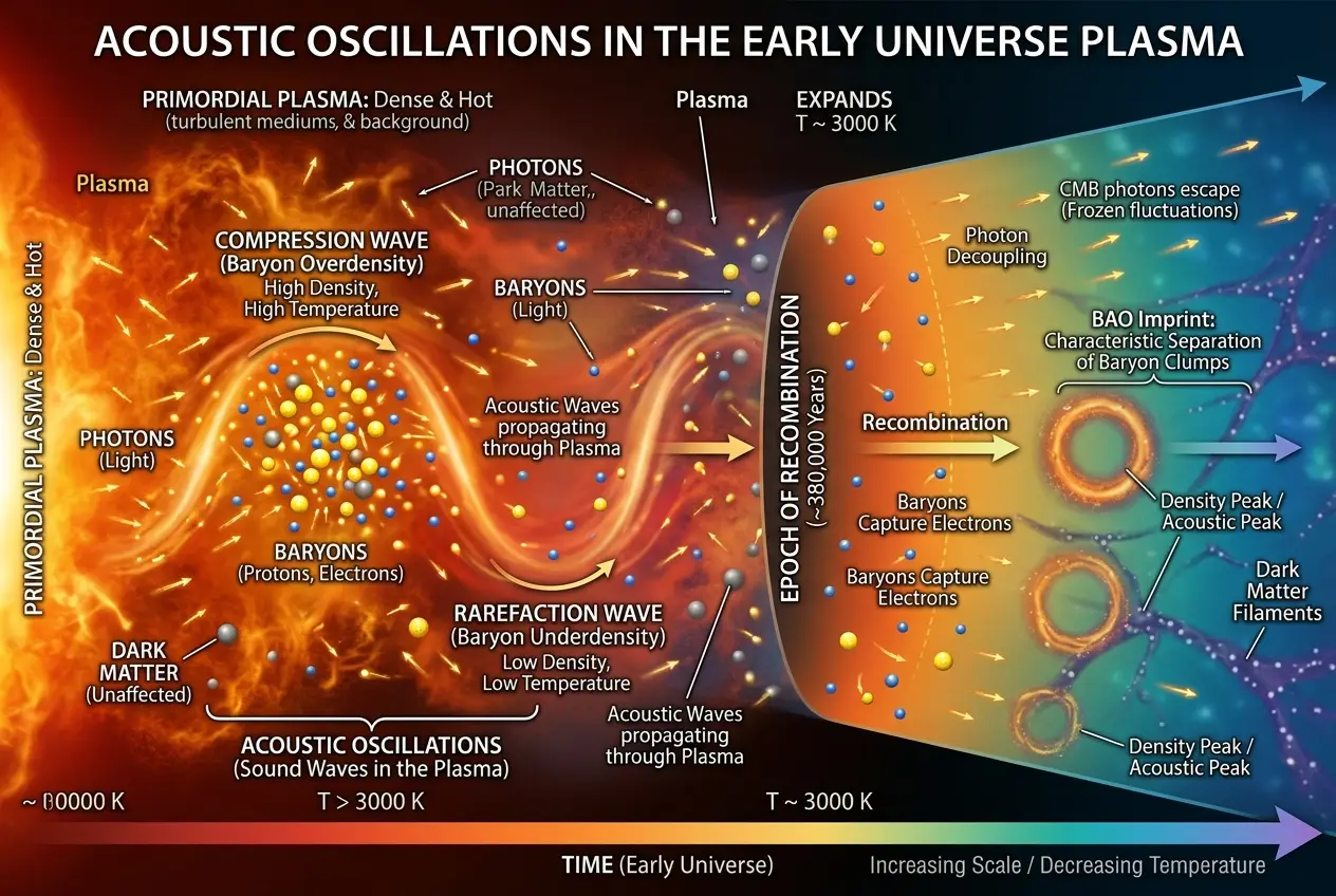 Visual explanation of Cosmic Dawn's Echo: Does a Primordial Hum Still Resonate?