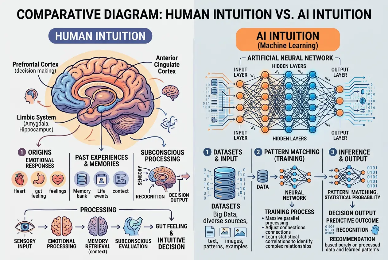 Visual explanation of Can AI Truly Learn From Human Intuition?