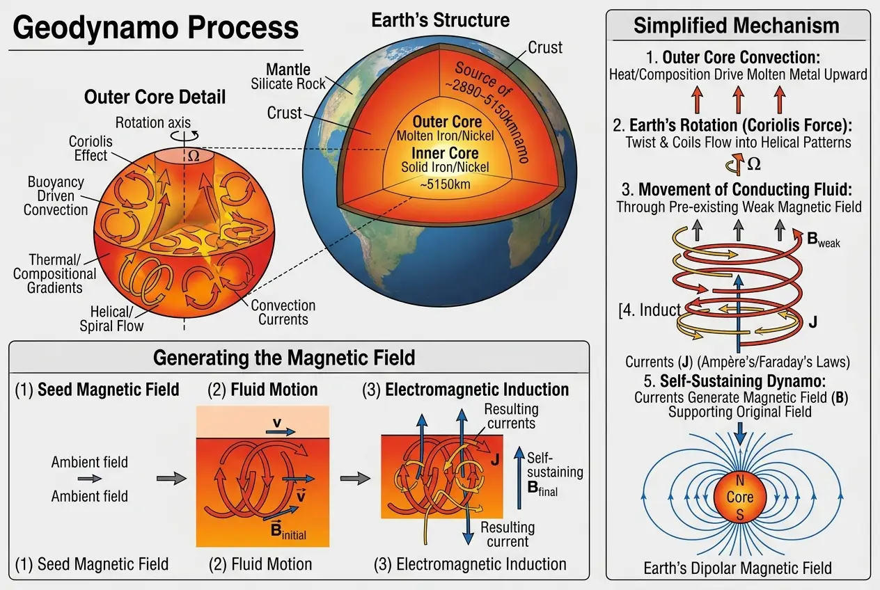 Visual explanation of What Fuels Earth's Core? Unpacking Our Living Planet