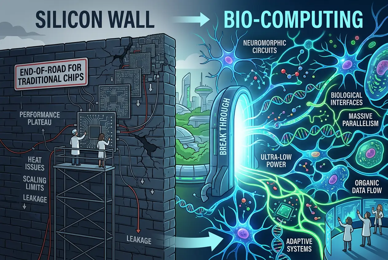 Visual explanation of Can Living Cells Build Our Next Supercomputers?