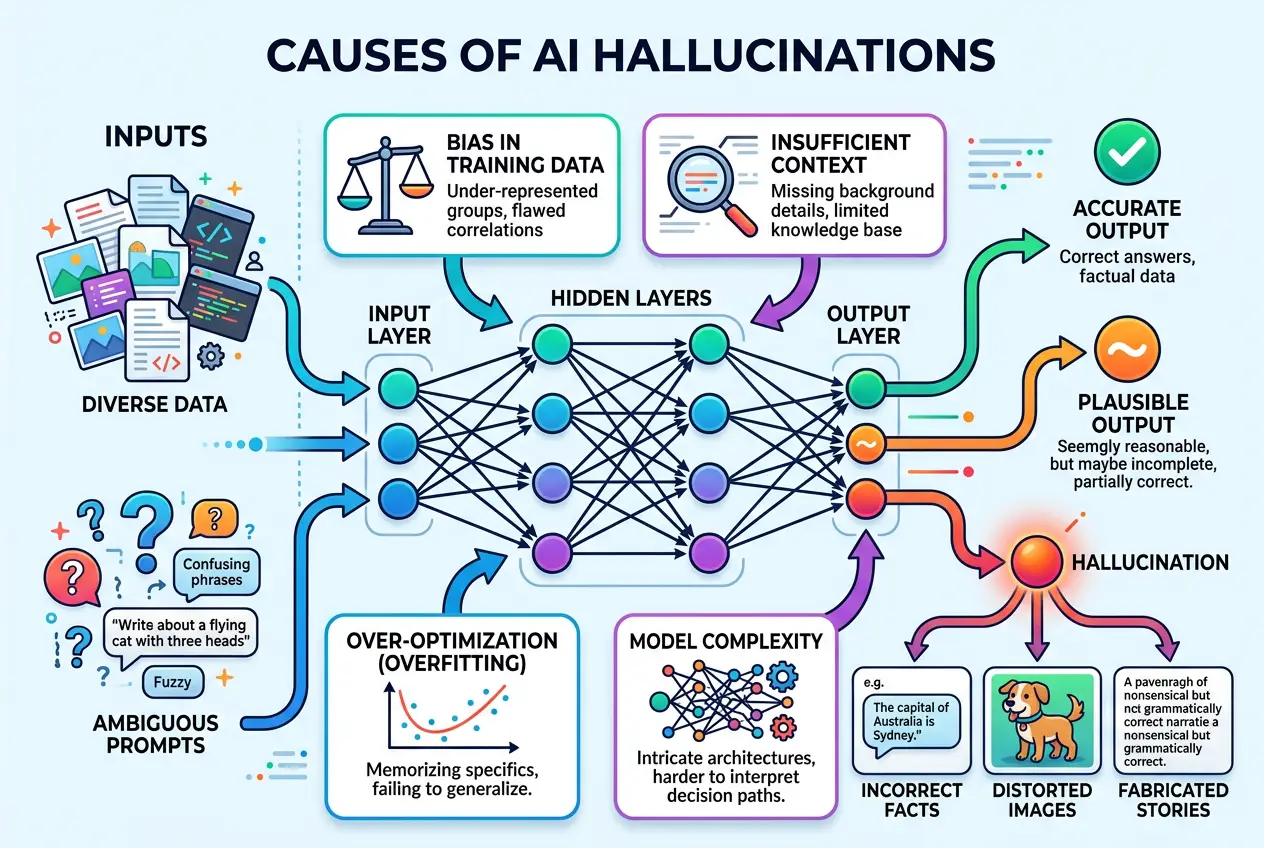 Visual explanation of Do AI Hallucinations Hint at Digital Consciousness?