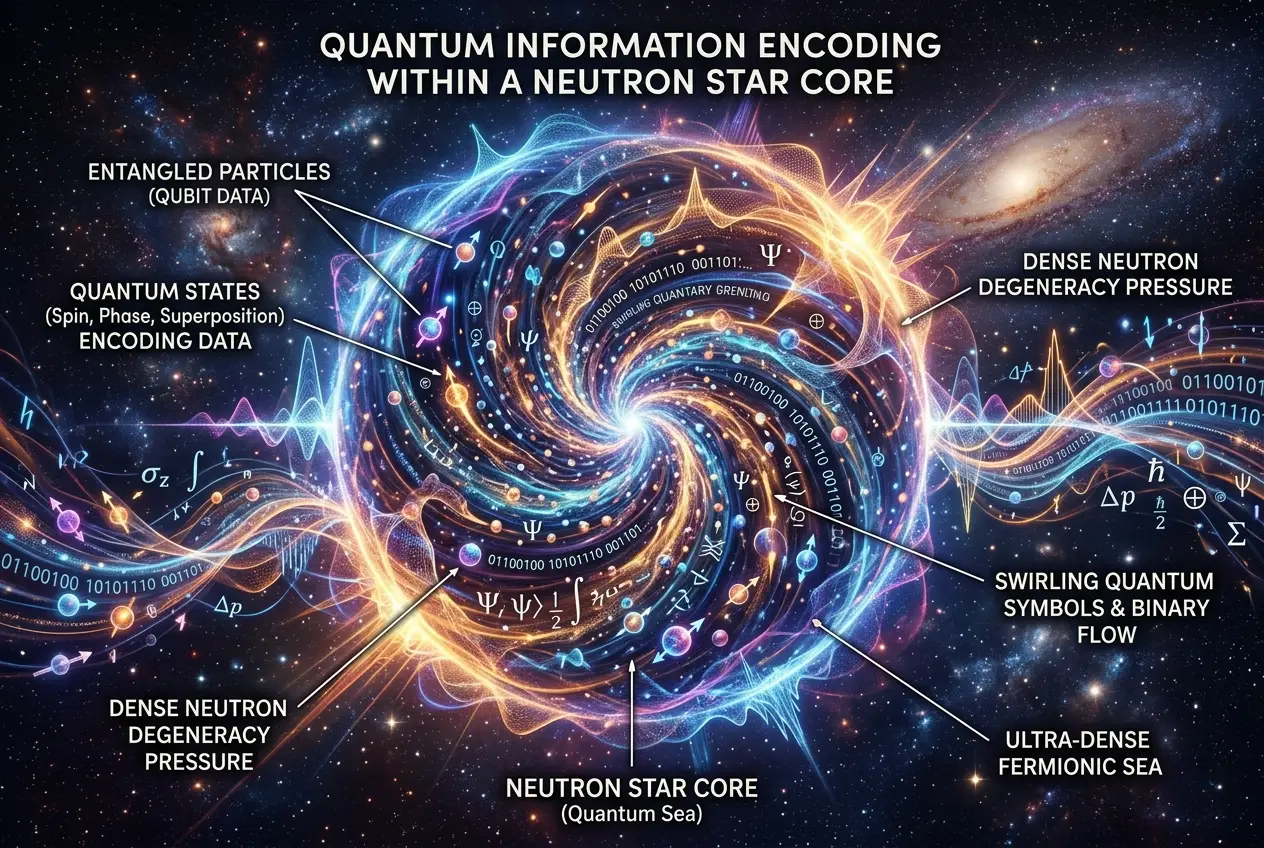 Visual explanation of Could Neutron Stars Be Cosmic Data Drives?