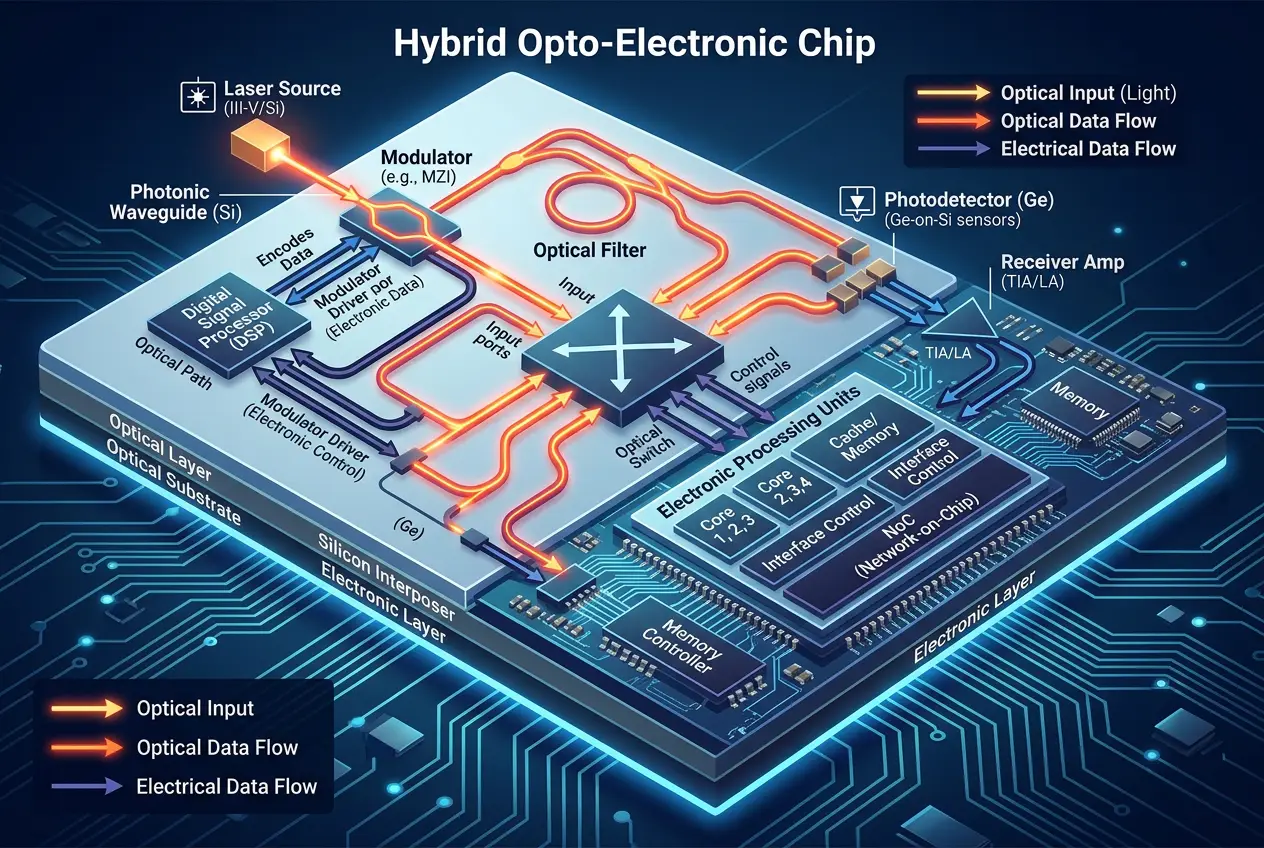 Visual explanation of Could Light Replace Silicon in Future Computers?