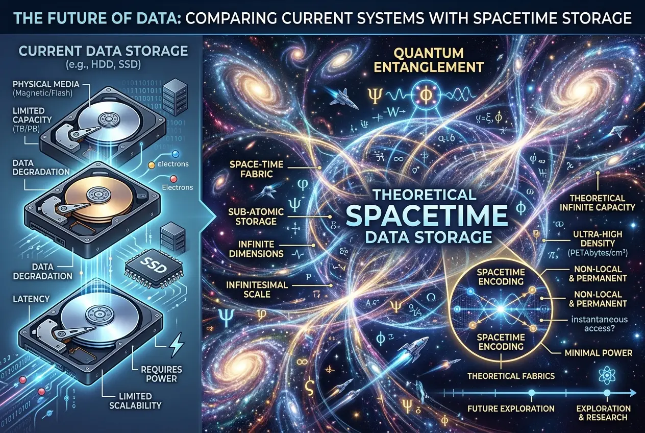 Visual explanation of Could Spacetime Store Quantum Data?