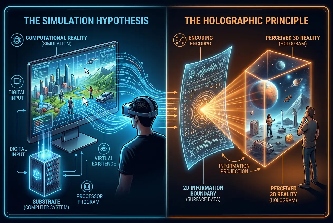 Visual explanation of The Universe's Biggest Secret: Is It a Hologram?