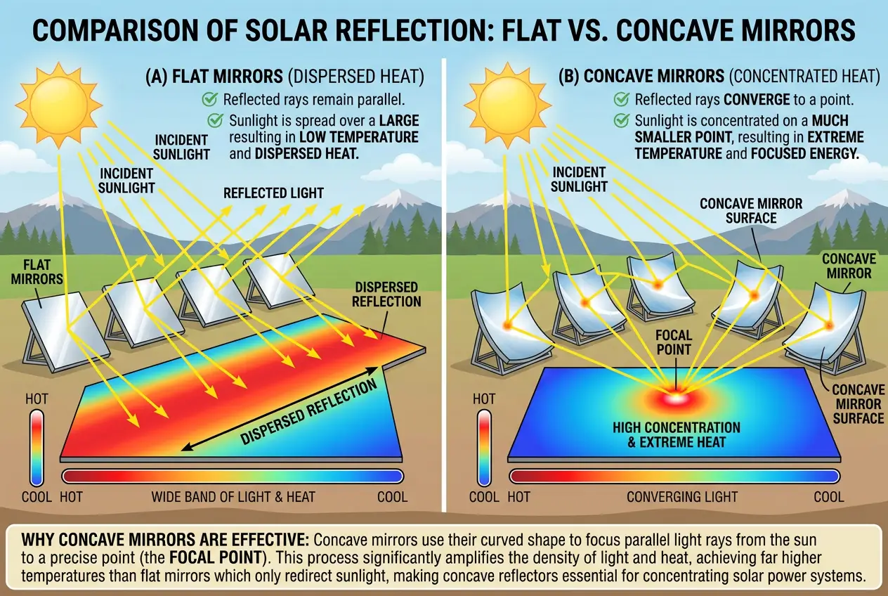 Visual explanation of Archimedes' Death Ray: Did Ancient Mirrors Torch Ships?