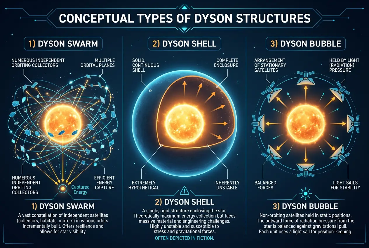 Visual explanation of Dyson Sphere: Could We Capture a Star's Entire Energy?