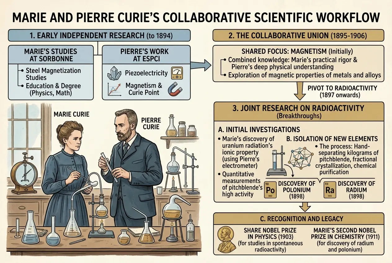 Visual explanation of Marie Curie: The Radium Revolution