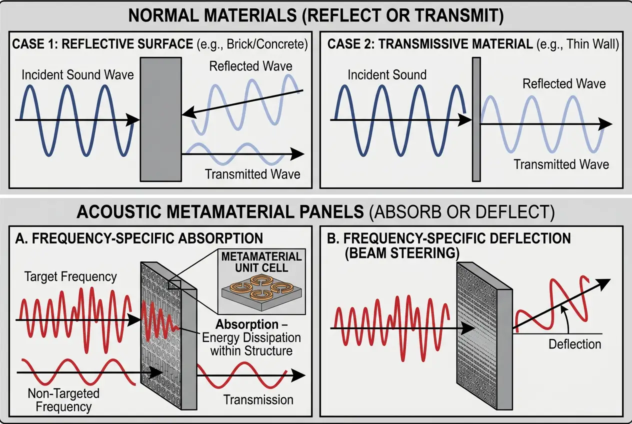 Visual explanation of Can Metamaterials Manipulate Light & Sound Like Magic?