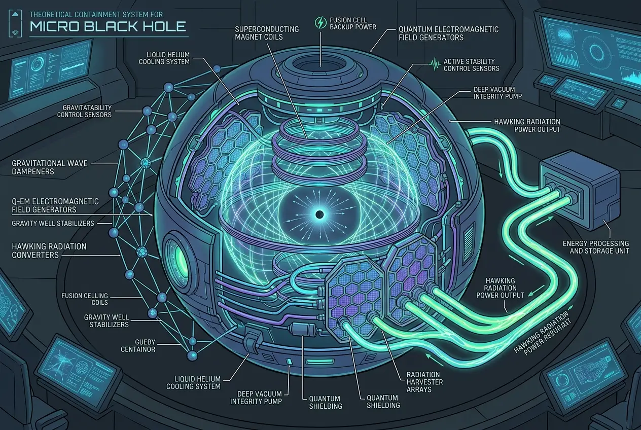 Visual explanation of Can Labs Forge Micro Black Holes? Powering Future Tech