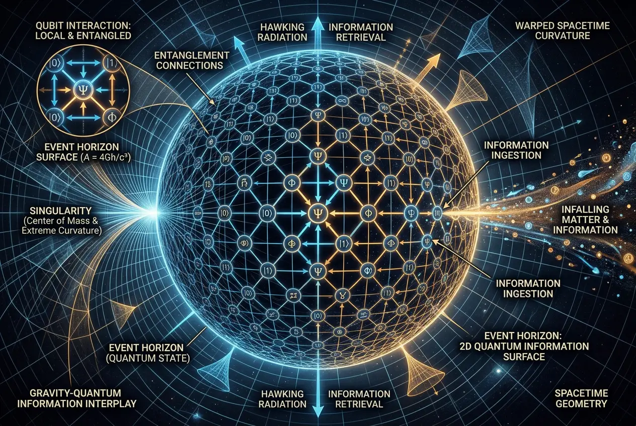 Visual explanation of Black Holes: Nature's Ultimate Quantum Computers?