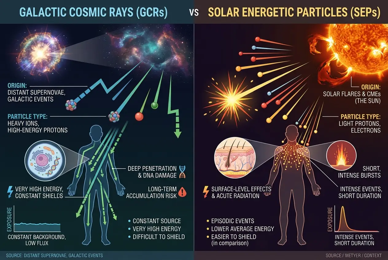 Visual explanation of Could Cosmic Rays Alter Our DNA? Unpacking Space Radiation