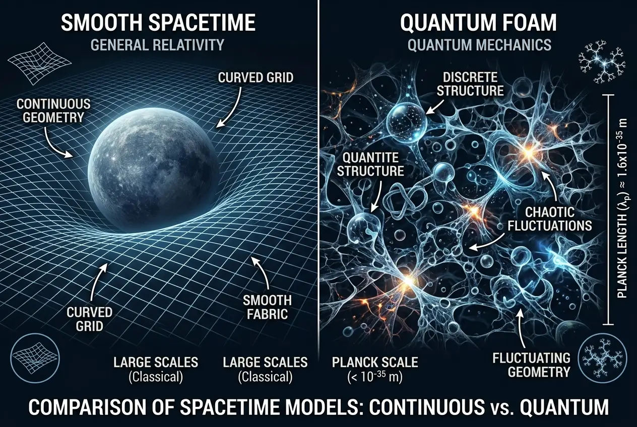 Visual explanation of Quantum Foam: Does Reality Have a 'Pixel' Limit?