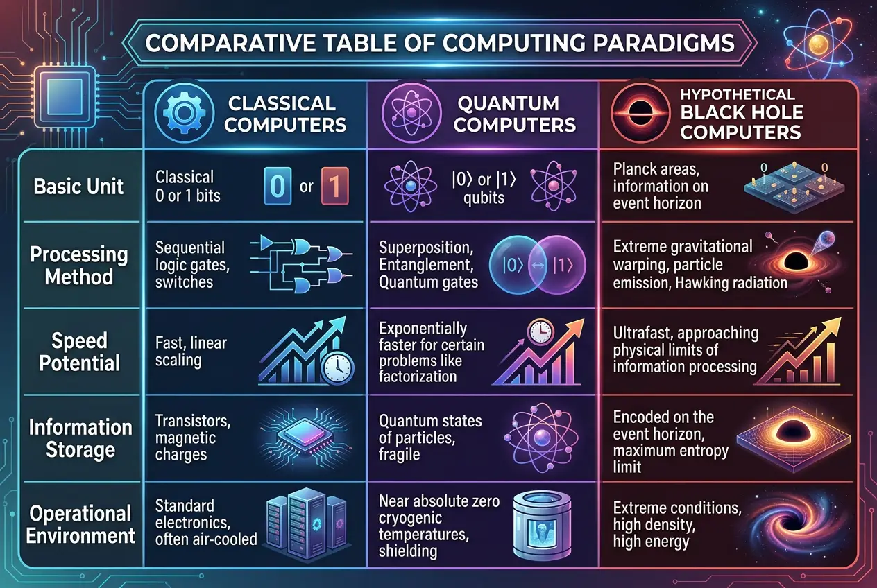 Visual explanation of Black Holes: Nature's Ultimate Quantum Computers?
