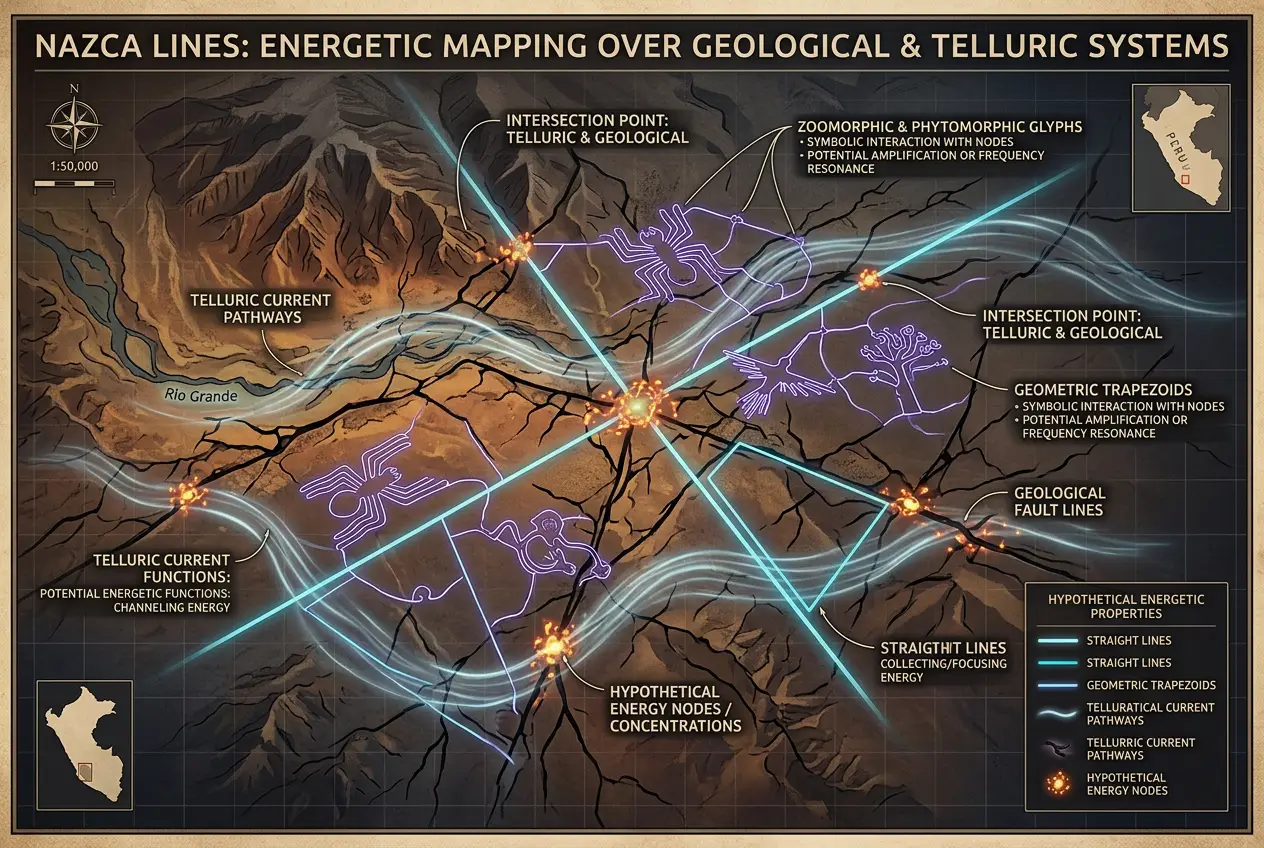 Visual explanation of Nazca Lines: Messages or Ancient Energy Grid?