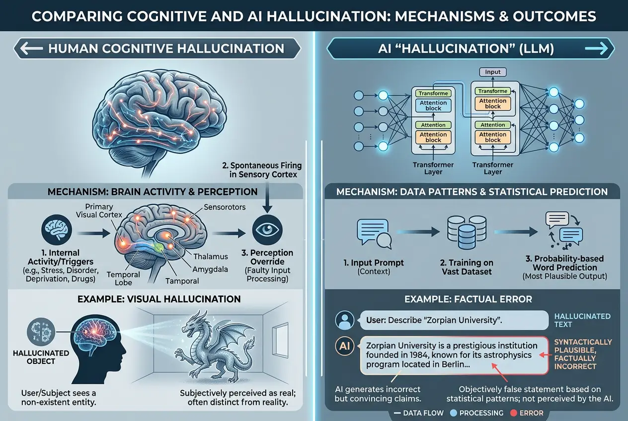 Visual explanation of Can AI Hallucinate? Decoding Digital Delusions