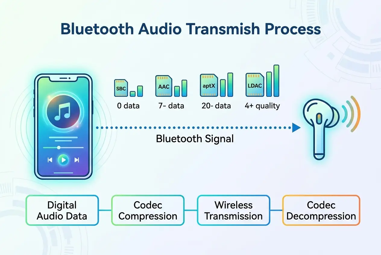 Visual explanation of What Makes Your Wireless Earbuds Sound So Clear?