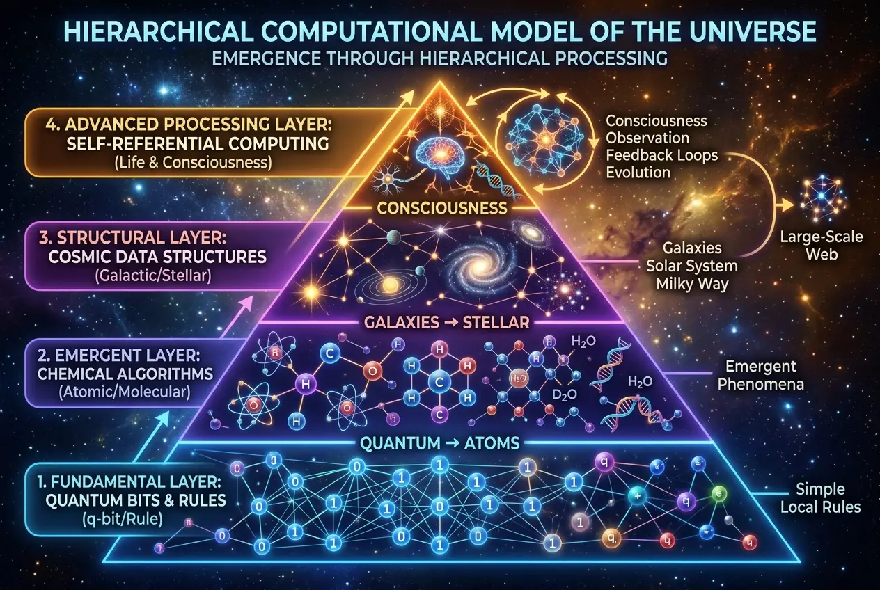 Visual explanation of Is the Universe Self-Programming? Decoding Cosmic Algorithms