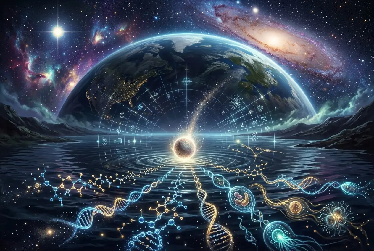 Visual explanation of Can Cosmic Dust Carry Alien Life's Digital Blueprint?