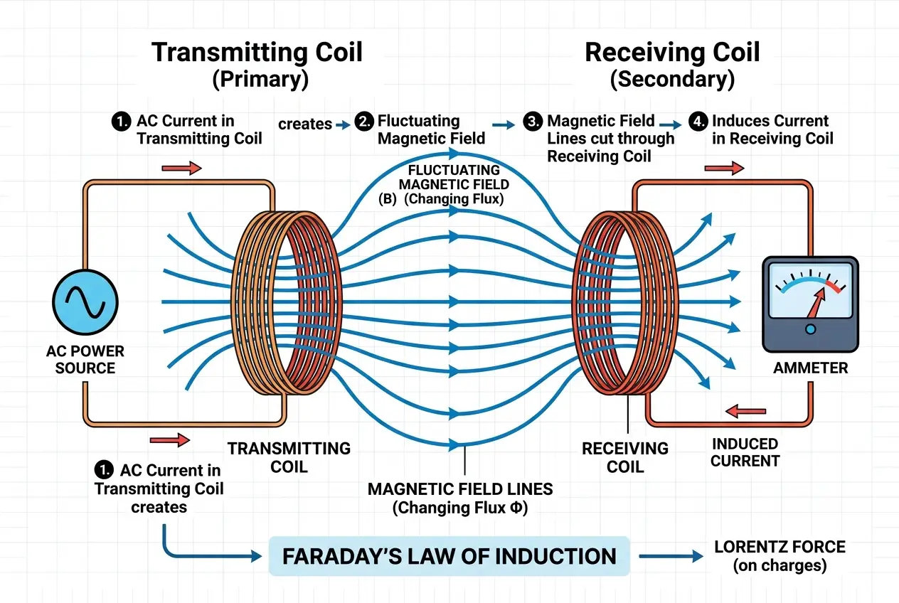 Visual explanation of Wireless Charging: How Your Gadgets Get Power Without Wires