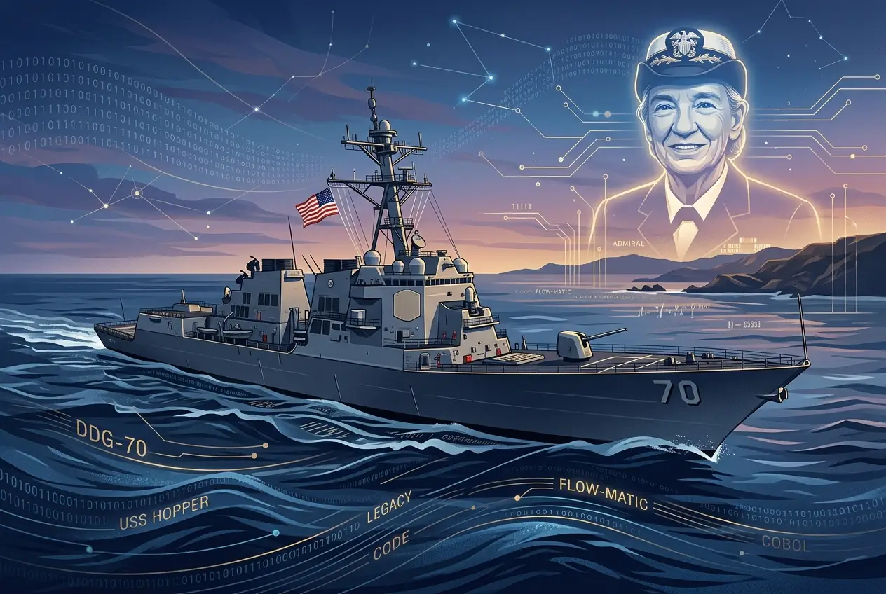 Visual explanation of Grace Hopper: The Visionary Who Taught Computers to Speak English