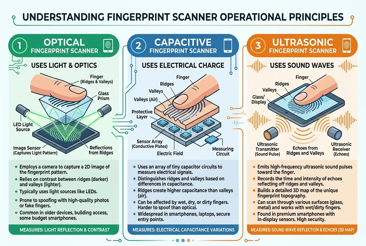 Visual explanation of Do Fingerprint Scanners See Your Skin? Tech Explained