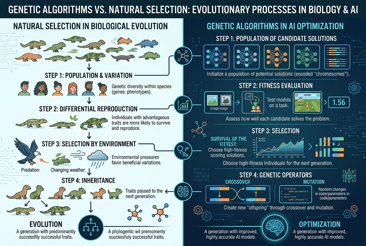 Visual explanation of Does AI Mimic Cosmic Evolution?