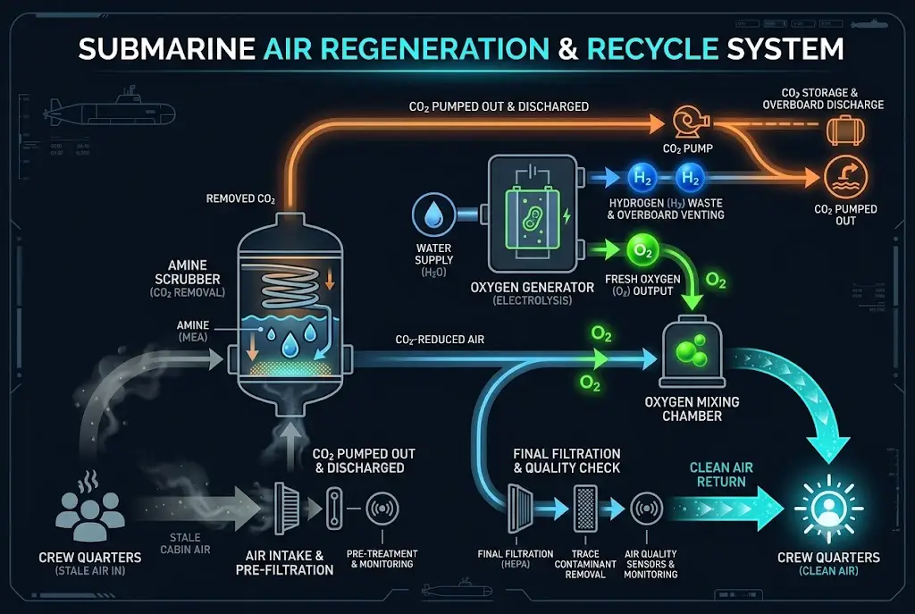 Can Submarines Create Unlimited Oxygen Under the Ocean?